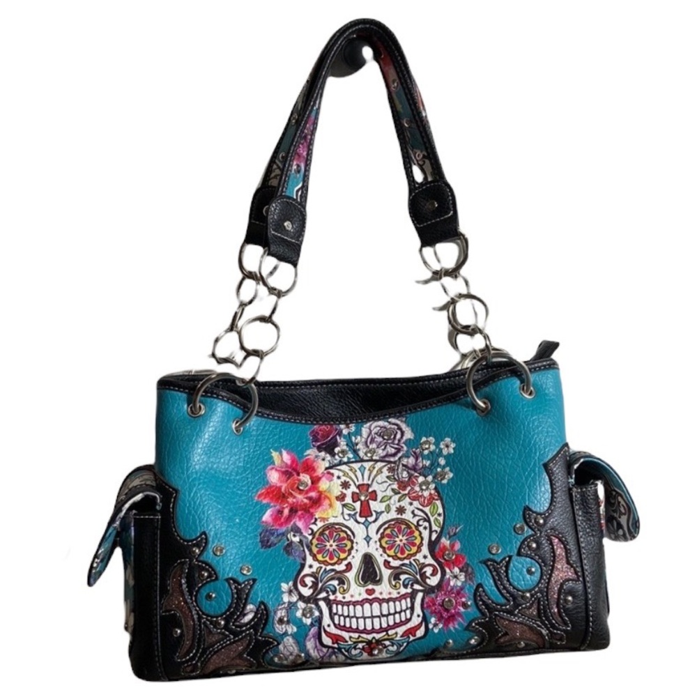 Concealed Carry Sugar Skull Purse